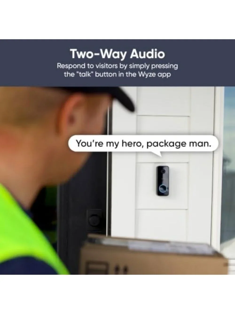 2K HD Wired Doorbell Camera - Smart Home Security, Easy Installation, Compatible